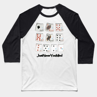 Upside down Poker hand Cheatsheet Baseball T-Shirt